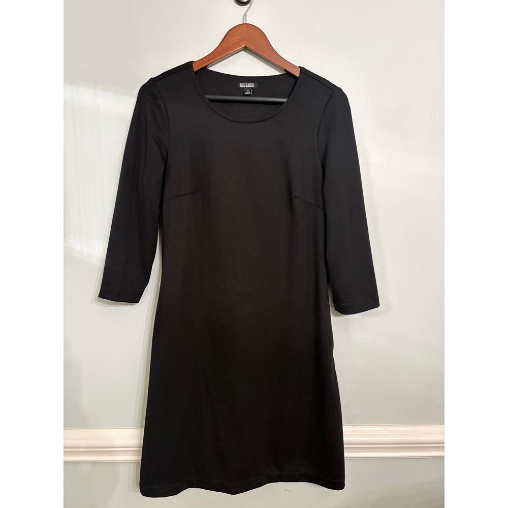 Original Nicole Miller Black Long-Sleeve Dress - Size Medium